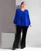 Picture of CURVY GIRL ELEGANT BLOUSE WITH FRILL